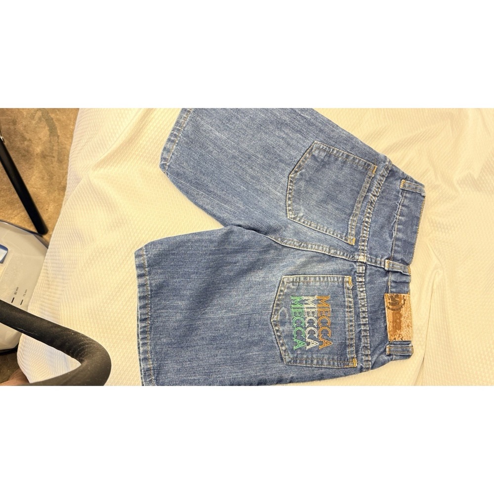 Vintage Mecca USA Boys BlueJean Shorts M5 Waist 24" Cotton 3 Color Mecca Pocket - Picture 5 of 5